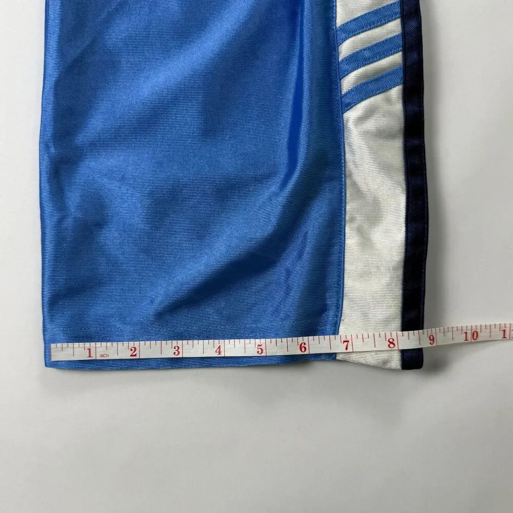 Adidas Pure Game Series Tearaway Joggers Blue Y2K Track Pants Small
